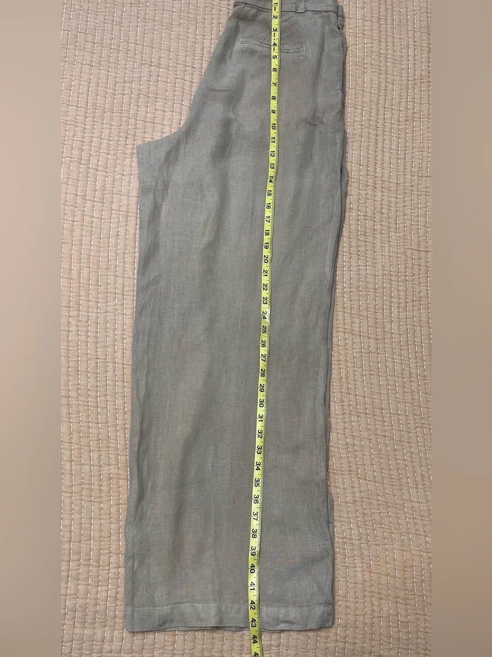 Zara women Wide-Leg linen pants Large